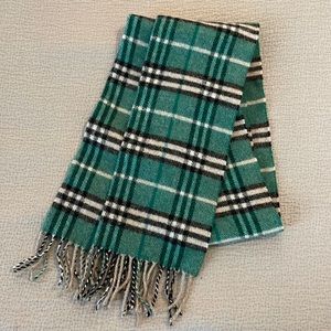 Burberry Scarf — Emerald Green